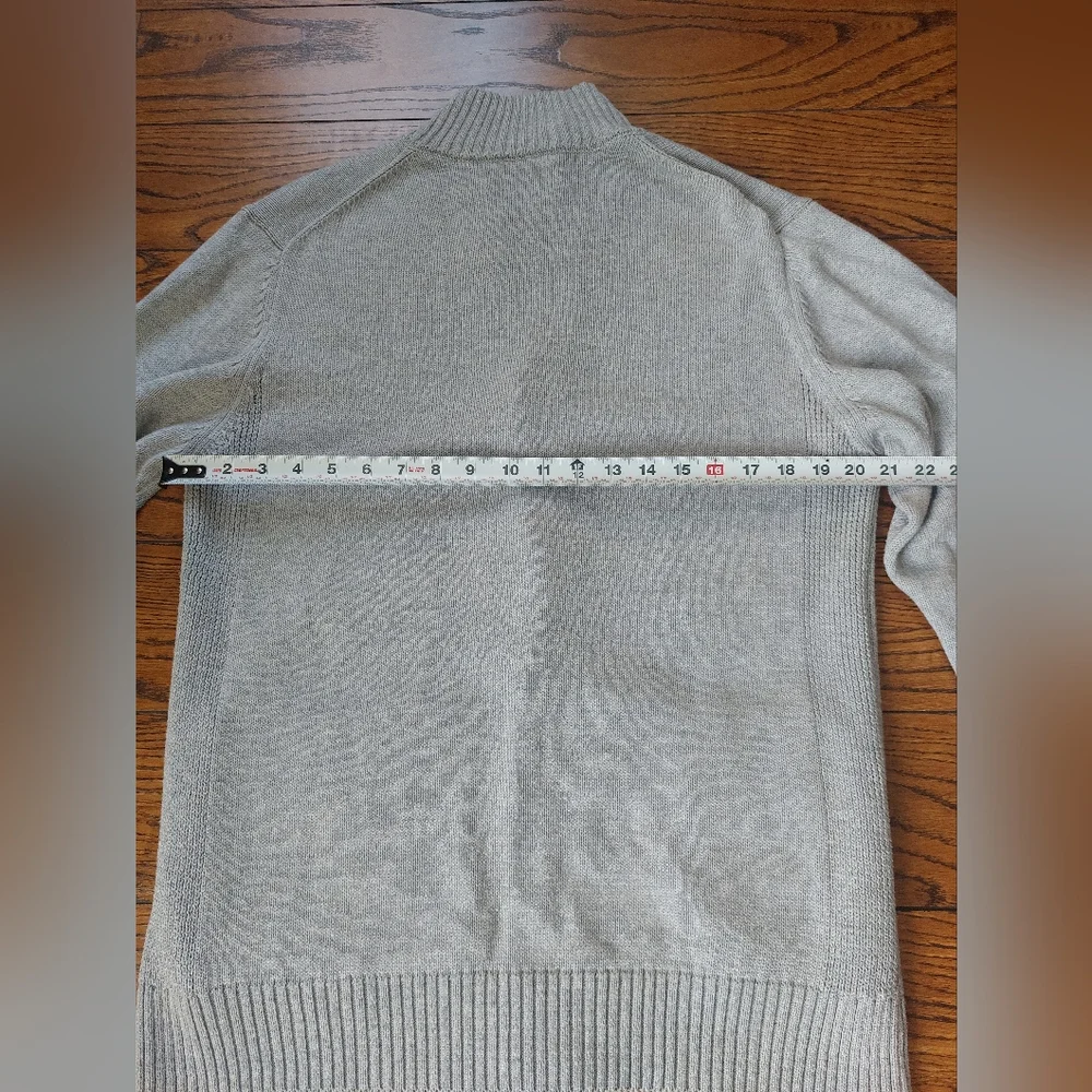 Gray Button-Up Men's Sweater - Picture 6 of 6